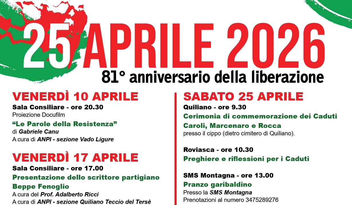 Commemorazione Festa della liberazione XXV Aprile